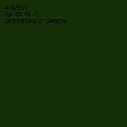 #142E07 - Deep Forest Green Color Image